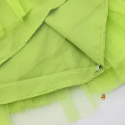 Sale Contrasting Rose Adorned One Shoulder Green Dress With Matching Knot Detail Hair Band Dresses & Sets | Dresses