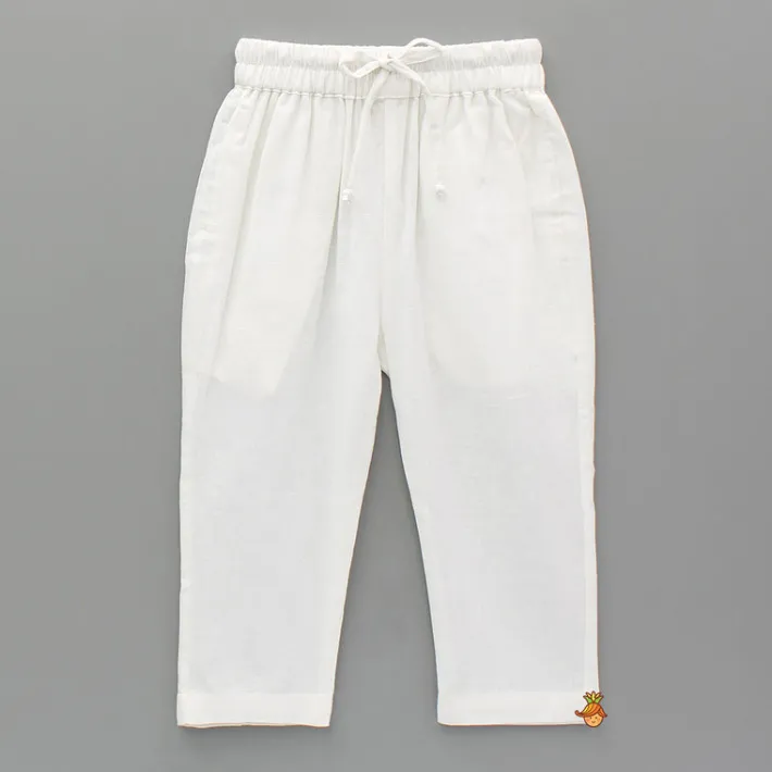 Hot Cotton Lurex Striped White Kurta And Pyjama BOY Indian Ethnic Wear | Ethnic Sets