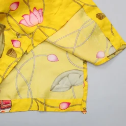 Best Cow And Lotus Printed Stylish Yellow Kurta With Pyjama BOY Indian Ethnic Wear | Ethnic Sets