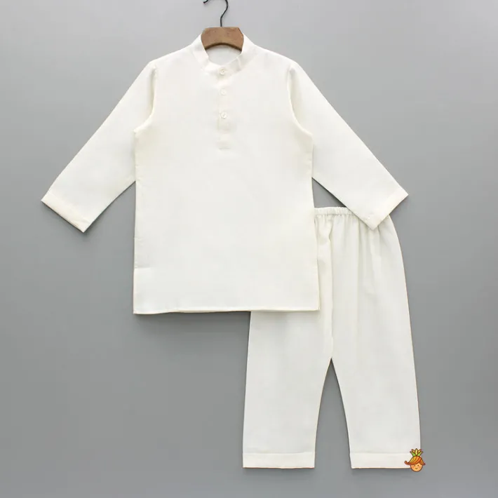 Discount Cream Kurta With Blue Embroidered Jacket And Pyjama BOY Indian Ethnic Wear | Ethnic Sets