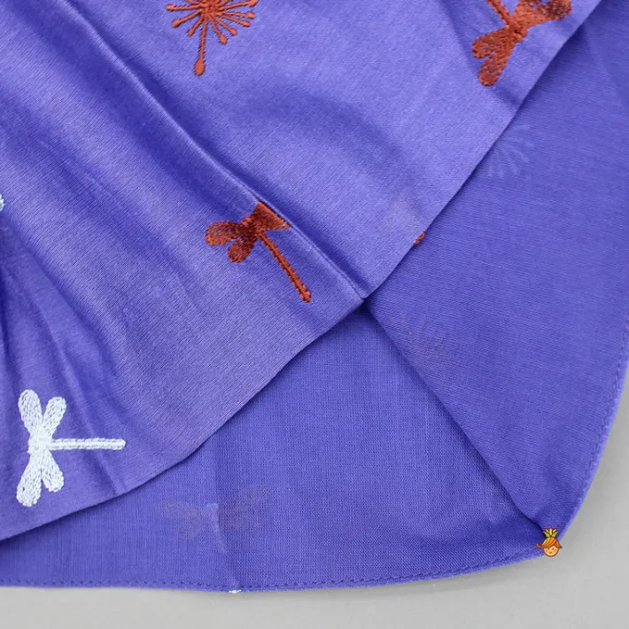 Fashion Cream Kurta With Purple Embroidered Jacket And Pyjama BOY Twinning Sets | Indian Ethnic Wear