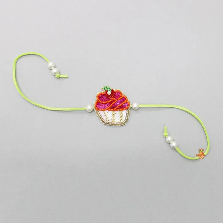 Online Cupcake Embroidered Rakhi BOY Rakhis | Rakhis