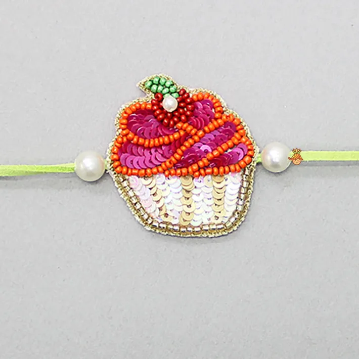 Online Cupcake Embroidered Rakhi BOY Rakhis | Rakhis