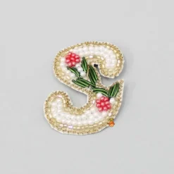 Hot Cut Dana And Beads Embellished S Alphabet Hair Clip Hair Accessories | Hair Clips