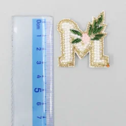 Clearance Cut Dana And Pearls Embellished M Alphabet Hair Clip Hair Accessories | Hair Clips