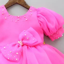 Hot Cut Dana Embellished Gorgeous Pink Dress With Matching Swirled Hair Clip Dresses & Sets | Dresses