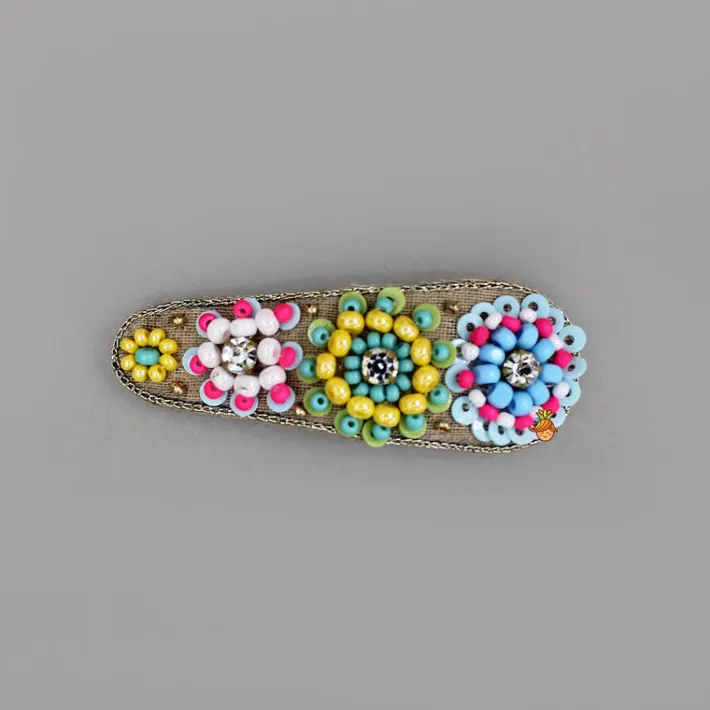 New Cute Floral Beaded Hair Clips Hair Accessories | Hair Clips