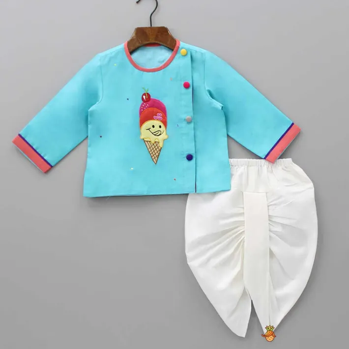 New Cute Ice Cream Patch Work Top And Dhoti BOY Baby Essentials | Baby Essentials