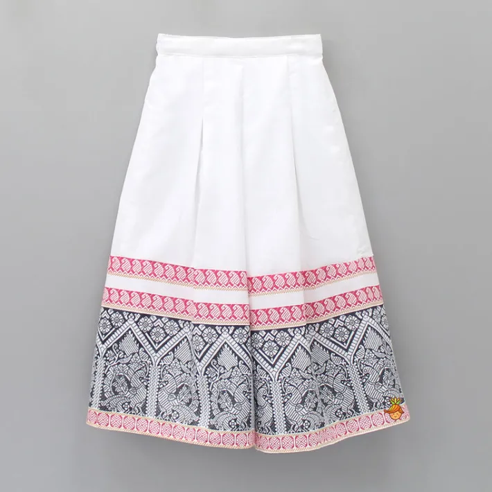 Best Cute One Shoulder Top With Printed Palazzo Ethnic Wear | Palazzos & Shararas