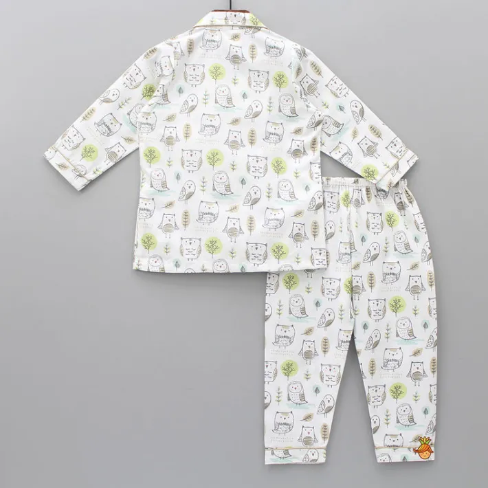 Discount Cute Owl Printed Sleepwear BOY Sleep Wear | Sleepwear