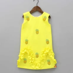 Sale Cute Pineapple Embroidered Dress Dresses & Sets | Dresses
