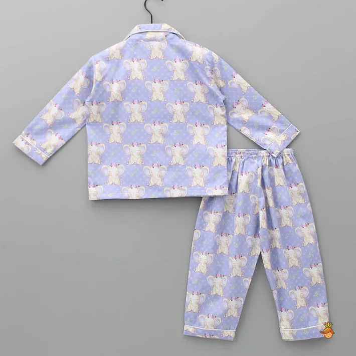 Outlet Cute Printed Lilac Sleepwear Sleepwear