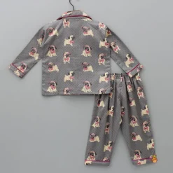 Online Cute Pug Printed Sleepwear Sleepwear