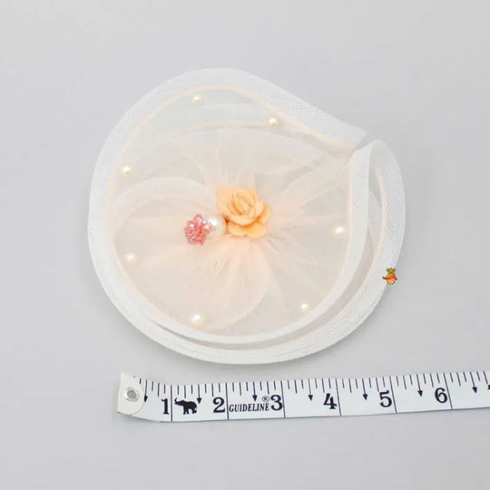 Fashion Cute Twisted Peach Floral Hair Clip Hair Accessories | Hair Clips
