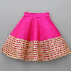 Online Dazzling Halter Neck Top With Sequins Work Lehenga And Dupatta Ethnic Wear | Lehengas & Ghagras