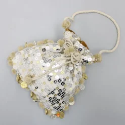 New Dazzling Sequins Embellished Potli Bag Bags