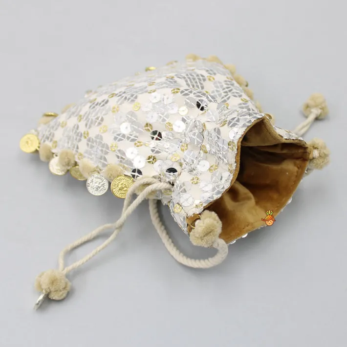 New Dazzling Sequins Embellished Potli Bag Bags