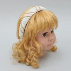 Fashion Delightful Pearly And Sequined White Hair Band Hair Accessories | Hair Bands
