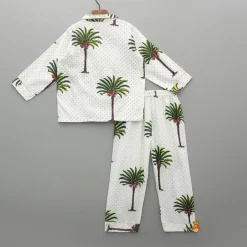 Sale Dot Printed Notch Collar Sleepwear BOY Sleep Wear | Sleepwear