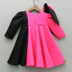 Clearance Dual Tone Dress Wiith Bows Detailing Dresses & Sets | Dresses