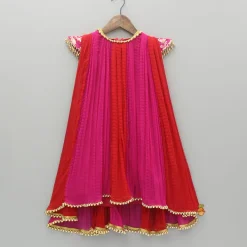 New Dual Tone Embroidered Cap Sleeves Kurti Ethnic Wear | Kurtis & Jumpsuits