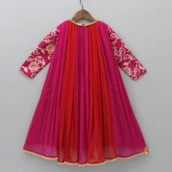 Best Dual Tone Embroidered Sleeves Kurti Ethnic Wear | Kurtis & Jumpsuits