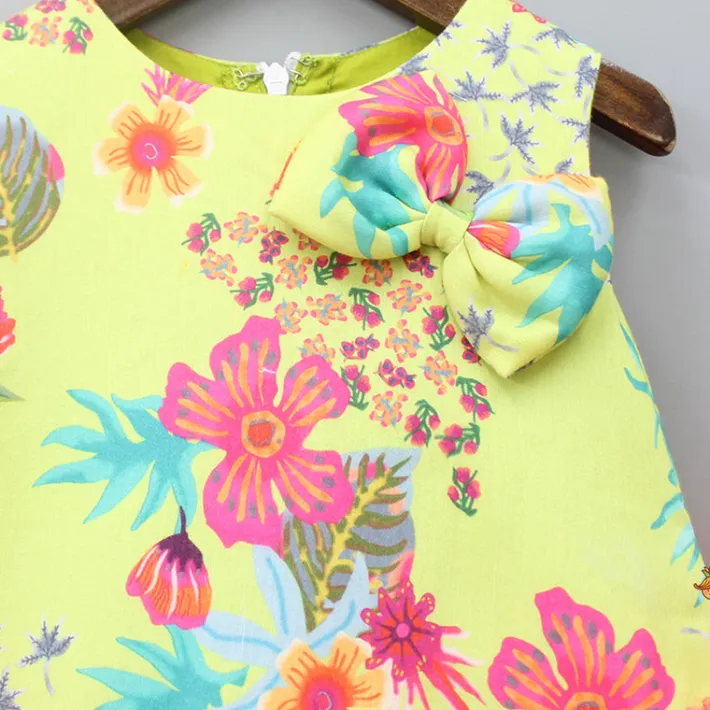 Clearance Dual Tone Printed Dress With Ruffle Hem Dresses & Sets | Dresses