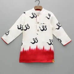 Fashion Dual Tone Printed Kurta And Dhoti BOY Indian Ethnic Wear | Ethnic Sets
