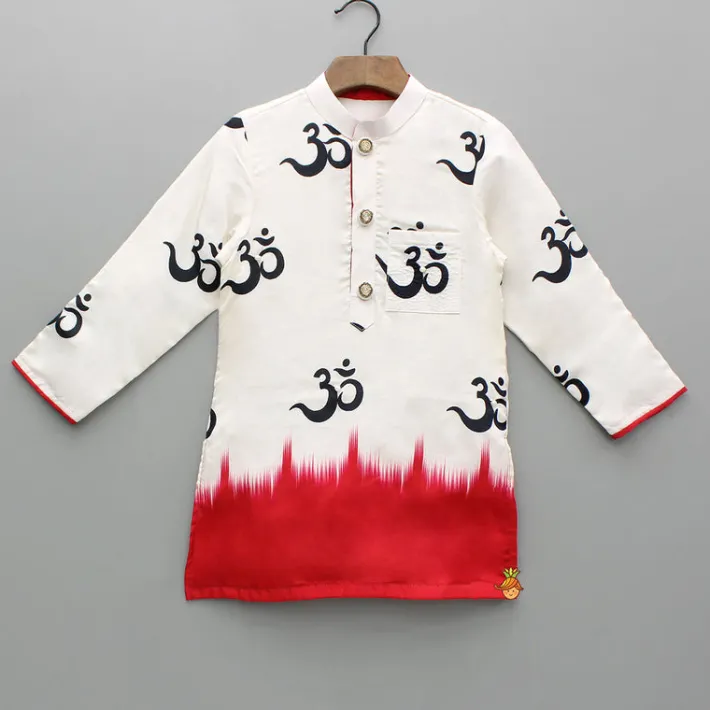 Fashion Dual Tone Printed Kurta And Dhoti BOY Indian Ethnic Wear | Ethnic Sets
