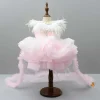 Hot Dual-Colour Princess Net Flared Dress Dresses & Sets | Dresses