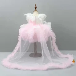 Hot Dual-Colour Princess Net Flared Dress Dresses & Sets | Dresses