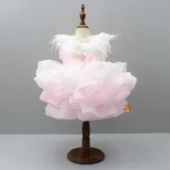 Hot Dual-Colour Princess Net Flared Dress Dresses & Sets | Dresses