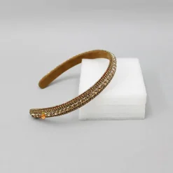 Discount Elegant Artificial Stone Embroidered Hairband Hair Accessories | Hair Bands