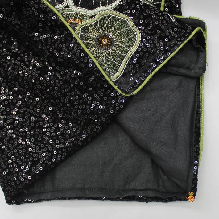 Sale Elegant Black Sequined Blazer BOY Formal Wear