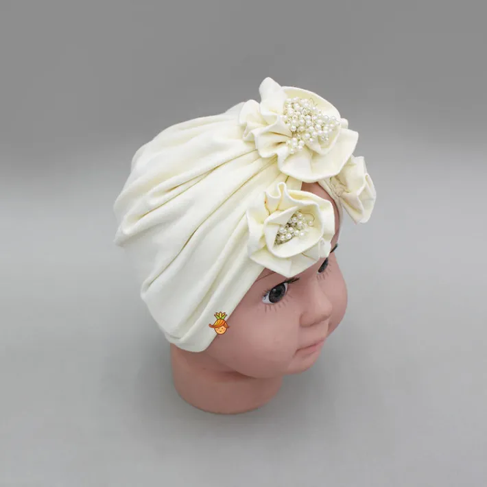 New Elegant Embellished Cream Head Band Hair Accessories | Head Bands