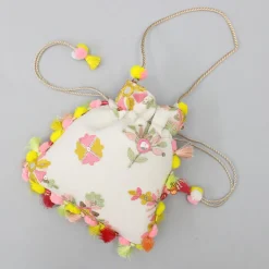 Fashion Elegant Embroidered Fringed Potli Bag Bags