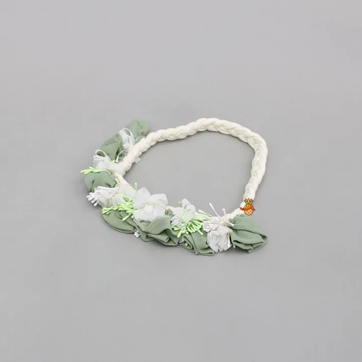 Discount Embellished Braided White Head Band Hair Accessories | Head Bands