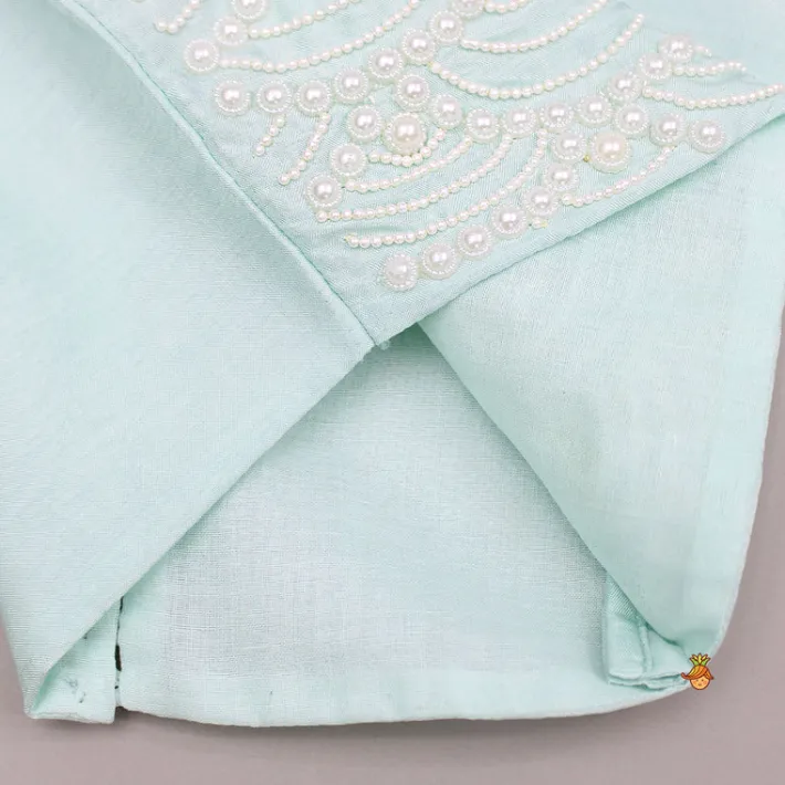 Discount Embellished Embroidered Blue Top And Brocade Lehenga Ethnic Wear | Lehengas & Ghagras