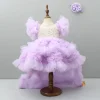 Best Embellished Layered Lilac Dress With Detachable Trail And Bow With Swirled Bowie Headband Dresses & Sets | Dresses