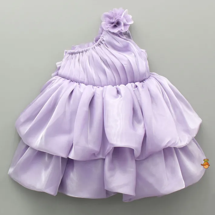 Best Embellished One Shoulder Lavender Dress Dresses & Sets | Dresses
