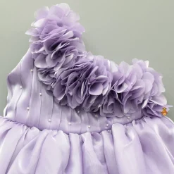 Best Embellished One Shoulder Lavender Dress Dresses & Sets | Dresses
