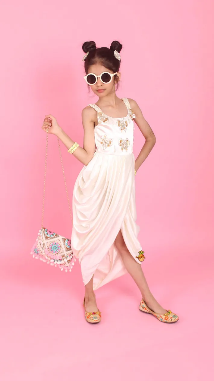 New Embellished Pleated Dhoti Style Dress Ethnic Wear | Kurtis & Jumpsuits