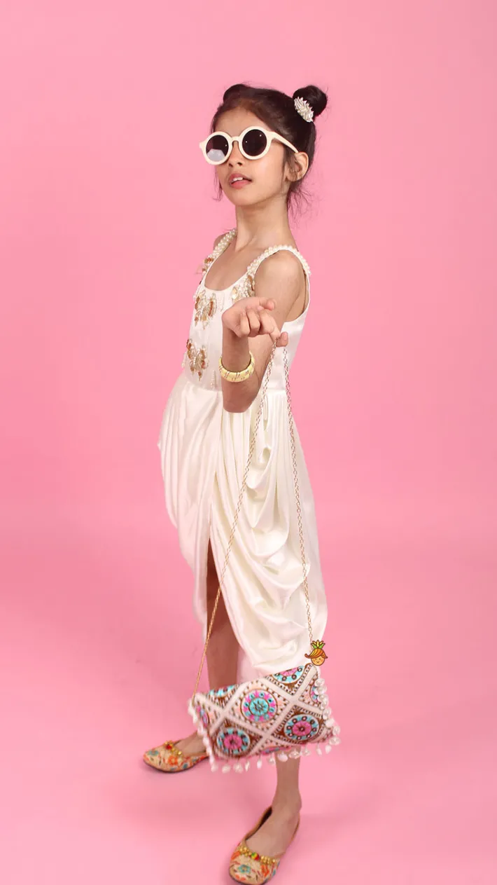 New Embellished Pleated Dhoti Style Dress Ethnic Wear | Kurtis & Jumpsuits