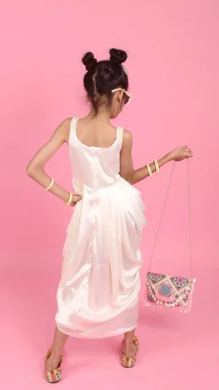 New Embellished Pleated Dhoti Style Dress Ethnic Wear | Kurtis & Jumpsuits