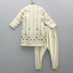 Discount Embroidered and Embellished Sherwani with Churidar BOY Twinning Sets | Indian Ethnic Wear