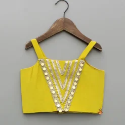 Hot Embroidered And Embellished Strappy Top With Printed Cape And Palazzo Ethnic Wear | Palazzos & Shararas