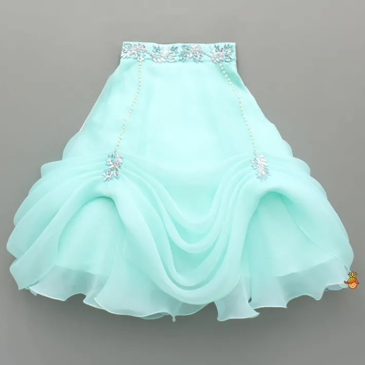 Discount Embroidered And Embellished Top And Lehenga With Dupatta Ethnic Wear | Lehengas & Ghagras
