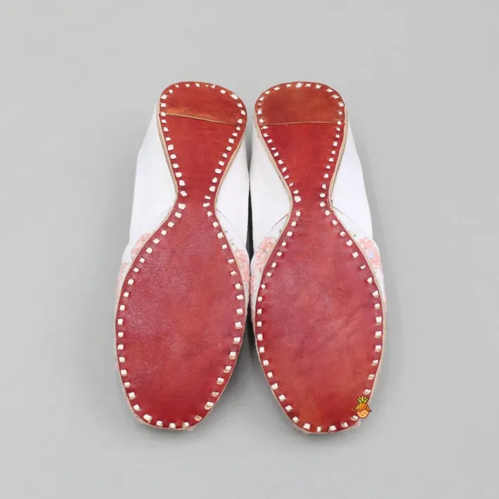 Outlet Embroidered And Faux Mirror Work Jutti BOY Shoes | Shoes