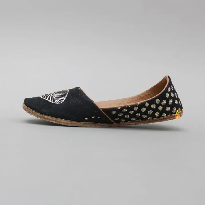 Hot Embroidered Black Jutti BOY Shoes | Shoes