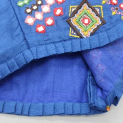 Fashion Embroidered Blue Top And Flared Lehenga Ethnic Wear | Lehengas & Ghagras